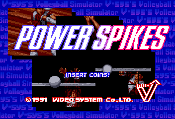 Power Spikes (Korea) Title Screen