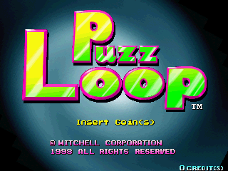 Puzz Loop (Asia) Title Screen