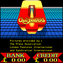 Quizvaders (39-360-078) Title Screen