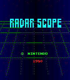 Radar Scope (TRS01) Title Screen