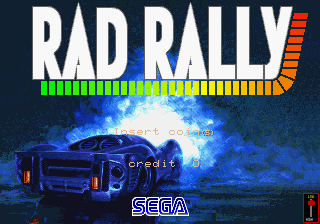 Rad Rally (World) Title Screen