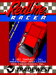 Redline Racer (2 players) Title Screen