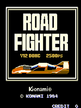 Road Fighter (set 1) Title Screen