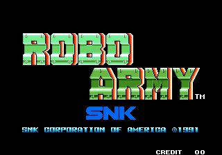 Robo Army Title Screen