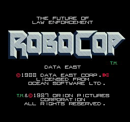 Robocop (World revision 4) Title Screen