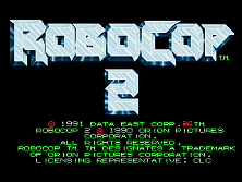 Robocop 2 (Euro/Asia v0.10) Title Screen