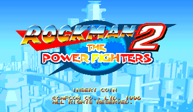 Rockman 2: The Power Fighters (Japan 960708) Title Screen