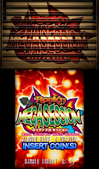 Rock'n MegaSession (Japan) Title Screen