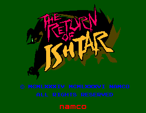 The Return of Ishtar Title Screen