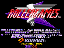 Rollergames (US) Title Screen