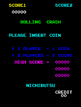 Rolling Crash / Moon Base Title Screen