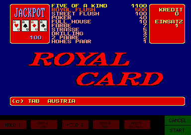 Royal Card (Austrian, set 2) Title Screen