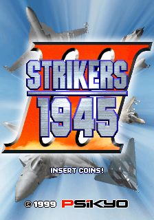 Strikers 1945 III (World) / Strikers 1999 (Japan) Title Screen