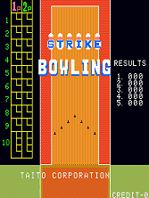Strike Bowling Title Screen