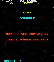 Scramble (bootleg) Title Screen