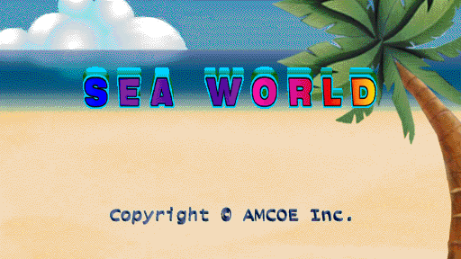Sea World (Version 1.6R CGA) Title Screen