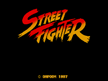 Street Fighter (US, set 1) Title Screen