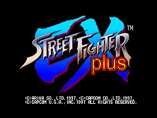 Street Fighter EX Plus (USA 970407) Title Screen