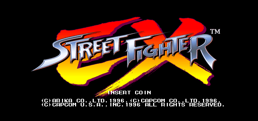 Street Fighter EX (USA 961219) Title Screen
