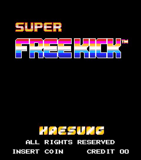 Super Free Kick (set 2) Title Screen