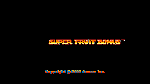 Super Fruit Bonus (Version 2.5R Dual) Title Screen