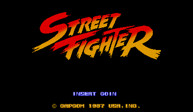 Street Fighter (US, set 2) (protected) Title Screen