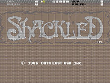 Shackled (US) Title Screen