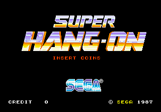 Super Hang-On (sitdown/upright) (unprotected) Title Screen