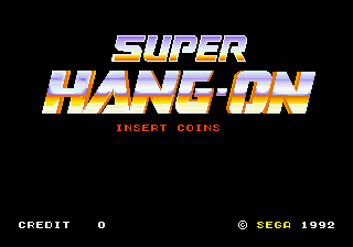 Super Hang-On (Hang-On conversion, bootleg) Title Screen
