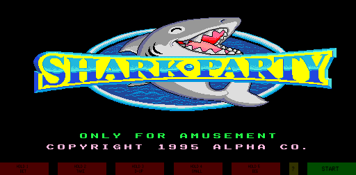 Shark Party (English, Alpha license) Title Screen