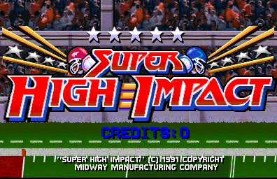 Super High Impact (prototype, rev 4.0 09/10/91) Title Screen