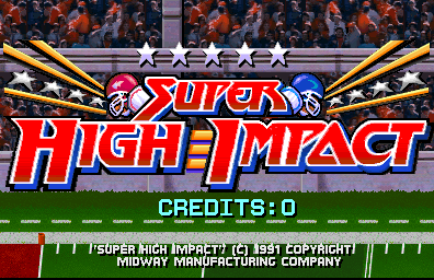 Super High Impact (prototype, rev 5.0 09/15/91) Title Screen