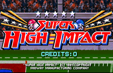 Super High Impact (prototype, rev 6.0 09/23/91) Title Screen
