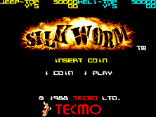 Silk Worm (World) Title Screen
