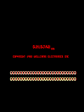 Sinistar (revision 3) Title Screen