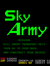 Sky Army Title Screen