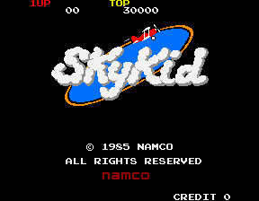 Sky Kid (CUS60 version) Title Screen