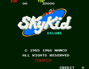 Sky Kid Deluxe (set 1) Title Screen