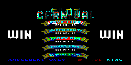 Slot Carnival Title Screen