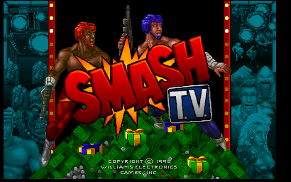 Smash T.V. (rev 3.01) Title Screen