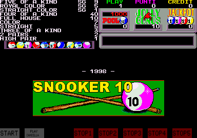 Snooker 10 (Ver 1.11) Title Screen