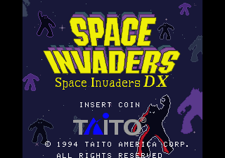 Space Invaders DX (US, v2.1) Title Screen