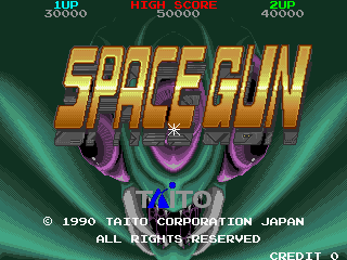 Space Gun (World) Title Screen