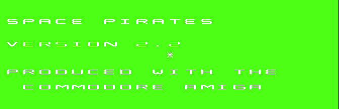 Space Pirates v2.2 Title Screen