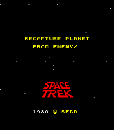 Space Trek (cocktail) Title Screen