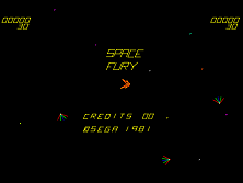 Space Fury (revision C) Title Screen