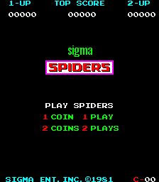 Spiders (set 3) Title Screen