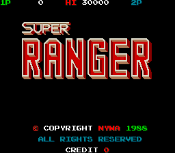 Super Ranger (older, bootleg) Title Screen