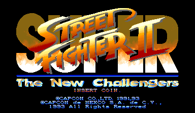 Super Street Fighter II: The New Challengers (Hispanic 930911) Title Screen