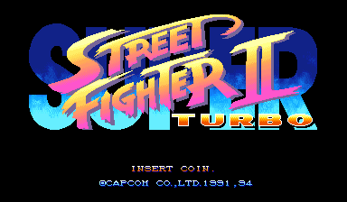 Super Street Fighter II Turbo (World 940223) Title Screen